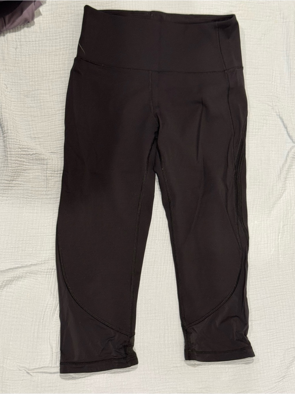 Lululemon Black Performance Capri Leggings